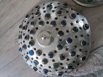 Te koop Messing Oosterse hanglamp 2 delen. beschikbaar voor biedingen