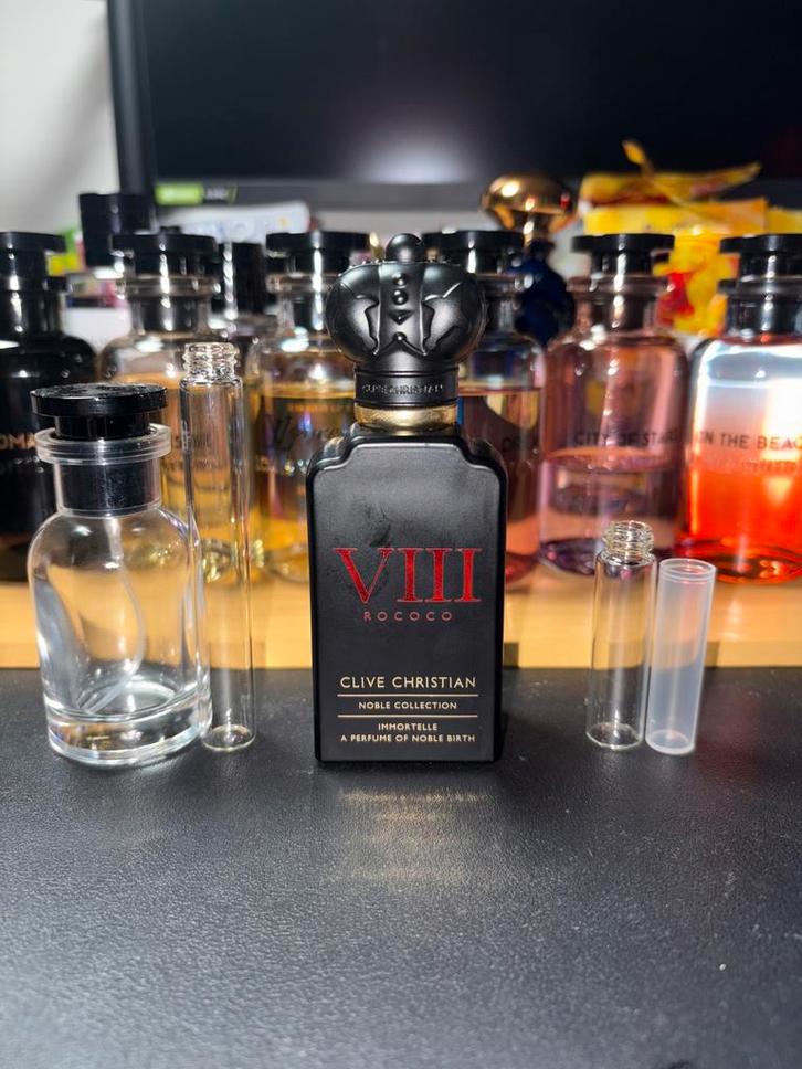 Clive Christian - Rococo Immortelle Sample/Decant, Sieraden, Tassen en Uiterlijk, Uiterlijk | Parfum, Zo goed als nieuw, Ophalen of Verzenden