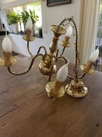 Vintage messing kroonluchter / hanglamp / plafondlamp, Ophalen of Verzenden, Zo goed als nieuw, Metaal