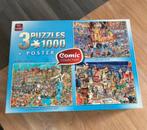 3 puzzels “koningsdag, Las Vegas, At the Gym”, Ophalen of Verzenden, 500 t/m 1500 stukjes, Zo goed als nieuw, Legpuzzel