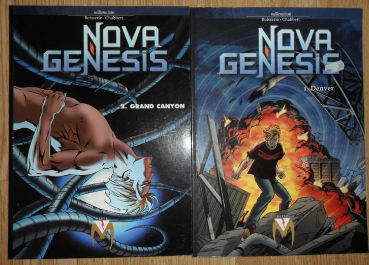 Nova Genesis Deel 1+2 COMPLEET - Chabbert / Millennium SC, Boeken, Stripboeken, Gelezen, Meerdere stripboeken, Ophalen of Verzenden