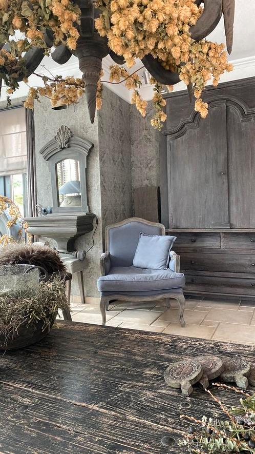 Landelijke fauteuil ( sober stoer, Huis en Inrichting, Fauteuils, Gebruikt, Ophalen