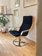 Vintage Stoel Fauteuil Chroom Mid century modern, Huis en Inrichting, Fauteuils, Ophalen, Zo goed als nieuw