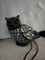 Tiffany like uil lamp, Huis en Inrichting, Ophalen, Zo goed als nieuw, Minder dan 50 cm