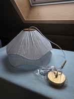 Witte hanglamp met messing details, Ophalen of Verzenden, Nieuw, Metaal, Minder dan 50 cm