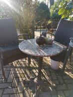 Buitenset 4x tuinstoelen 1x tafel, Tuin en Terras, Ophalen, Gebruikt