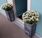 Plantenbakken twee stuks. Afm: H. 60 x Br. 28,5 cm, Tuin en Terras, Bloembakken en Plantenbakken, Ophalen, Tuin, Kunststof, Minder dan 60 cm