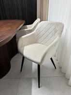 4 eetkamerstoelen, Huis en Inrichting, Stoelen, Ophalen, Wit, Zo goed als nieuw, Vier