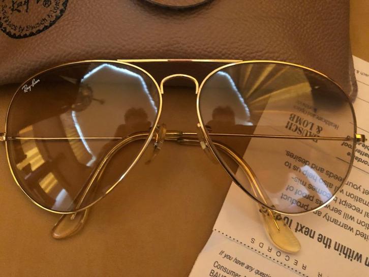 Vintage B&L Ray-Ban Aviator 62mm zonnebril photochromic A9, Sieraden, Tassen en Uiterlijk, Zonnebrillen en Brillen | Heren, Nieuw