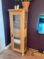 Houten Vitrine kast, Ophalen, Gebruikt, 50 tot 100 cm, 150 tot 200 cm