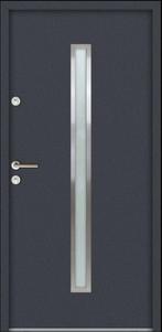 Aluminium staal voordeur 100x200 Antraciet Links, Doe-het-zelf en Verbouw, Deuren en Horren, 100 tot 120 cm, Nieuw, Ophalen of Verzenden