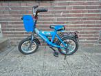Blauwe Gazelle kinderfiets 11 inch, Ophalen, Gebruikt, Minder dan 16 inch, Zijwieltjes