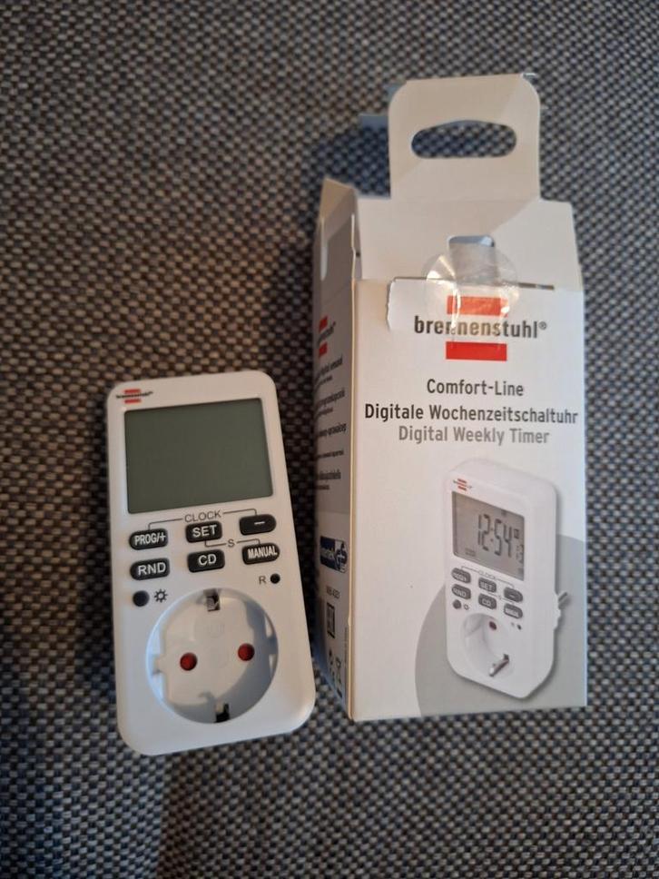 Brennenstuhl tijdschakelaar digitale timer stopcontact, Hobby en Vrije tijd, Elektronica-componenten, Nieuw, Ophalen of Verzenden