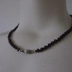 Granaat ketting + oorknopjes, Sieraden, Tassen en Uiterlijk, Antieke sieraden, Ophalen of Verzenden, Overige materialen, Ketting