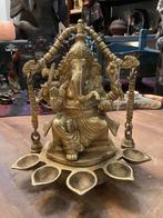 Ganesha beeld met tempel belletjes, Ophalen of Verzenden