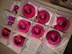 Fuchsia roze kerstballenset, Diversen, Kerst, Ophalen, Gebruikt