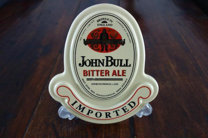 John Bull Bitter Ale schild biermerk., Verzamelen, Biermerken, Nieuw, Reclamebord, Plaat of Schild, Overige merken, Ophalen of Verzenden