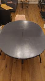 Ikea eettafel INGATORP - uitschuifbaar, grijs, Huis en Inrichting, Ophalen, Gebruikt, Vier personen, Ovaal