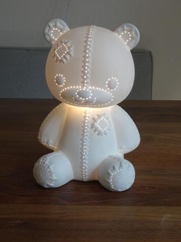 Keramieken kinderlamp Teddybeer voor op de kinderkamer beschikbaar voor biedingen