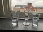 3x Schrobbeler borrelglaasjes, Ophalen of Verzenden, Zo goed als nieuw, Borrel- of Shotglas