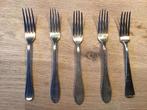 Verzilverd bestek: Gero vorken, sardine vork, lepeltjes, Ophalen of Verzenden, Gebruikt, Zilver, Los bestek