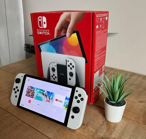 Nintendo Switch OLED Wit - Uitstekende conditie, Spelcomputers en Games, Games | Nintendo Switch, Zo goed als nieuw, Avontuur en Actie