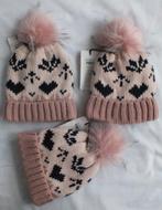 3x Meisjes muts/Name-it/nieuw/oud-rose+zwart/6-12mnd+1-2 jaa, Kinderen en Baby's, Babykleding | Mutsen, Sjaals en Wanten, Meisje