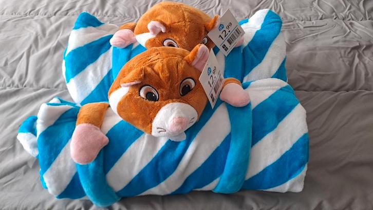 AH Hamster Fleecedeken 140 x 180 cm - Nieuw!, Verzamelen, Supermarktacties, Albert Heijn, Ophalen of Verzenden