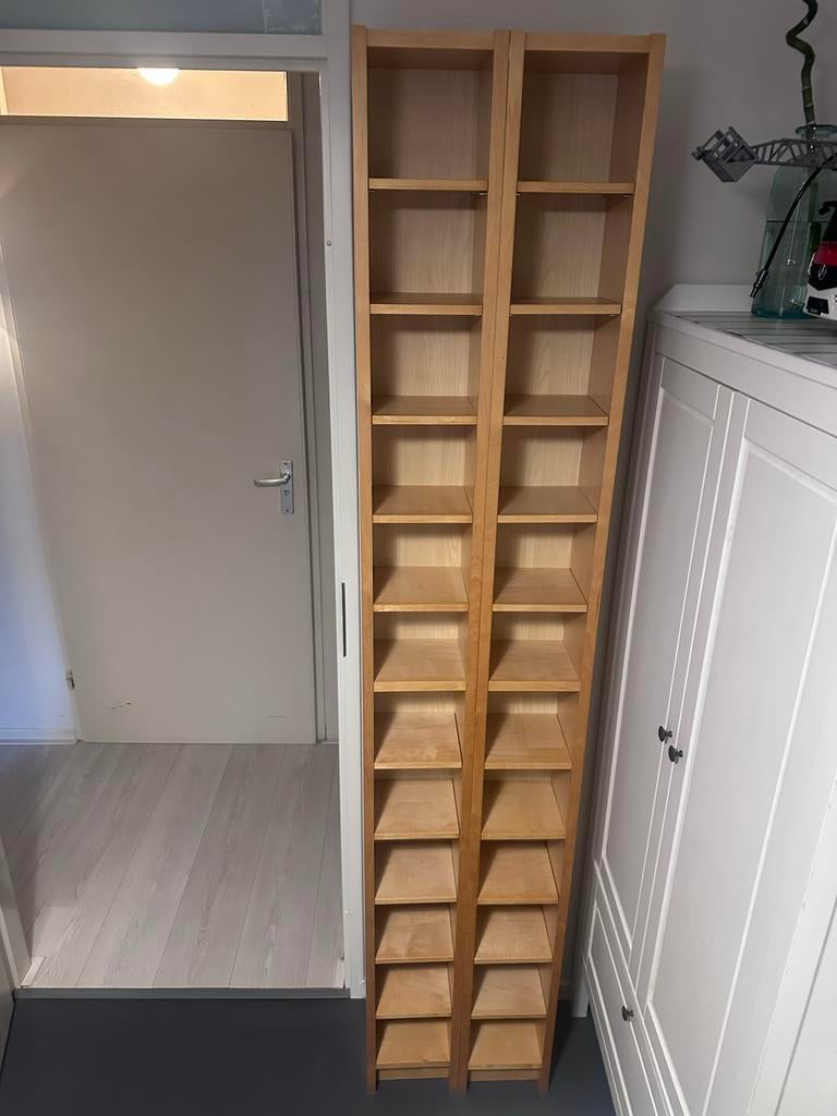 Houten Boekenkasten - Set van 2 (Ikea Benno), Met plank(en), Minder dan 50 cm, 200 cm of meer, Ophalen of Verzenden