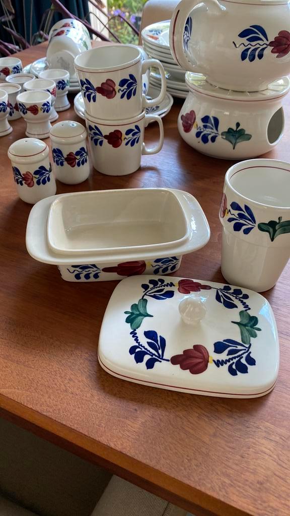 Boerenbont servies onderdelen origineel Royal Boch, Antiek en Kunst, Antiek | Servies compleet, Ophalen