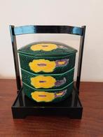 Vintage Japanse Bento Box met Bloemen, Ophalen