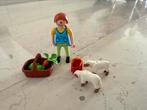 Playmobil vrouw met lammetjes, Ophalen of Verzenden, Zo goed als nieuw