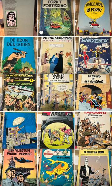 130 Stripalbums stripboeken dupuis Guust Flater Blauwbloezen beschikbaar voor biedingen