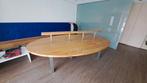 3 meter massief eiken tafel met rvs frame, Huis en Inrichting, Ophalen, Tafel, Tafel, Tafel