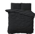 Dekbedovertrek Teddy 200x200/220 antraciet, Dekbedovertrek, Ophalen of Verzenden, Grijs, Nieuw