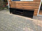 Tv meubel dressoir zwart te koop, Ophalen, Eikenhout, Met deur(en), Zo goed als nieuw