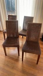 Gratis rieten stoelen, 4 stuks, Ophalen, Gebruikt, Bruin, Vier