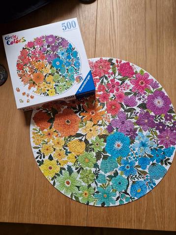 Ravensburger Circle of Colors bloemen Puzzel - 500 Stukjes beschikbaar voor biedingen