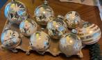 Vintage kerstballen glas gesuikerd wit: zwaan boom - 9, Diversen, Kerst, Ophalen, Gebruikt