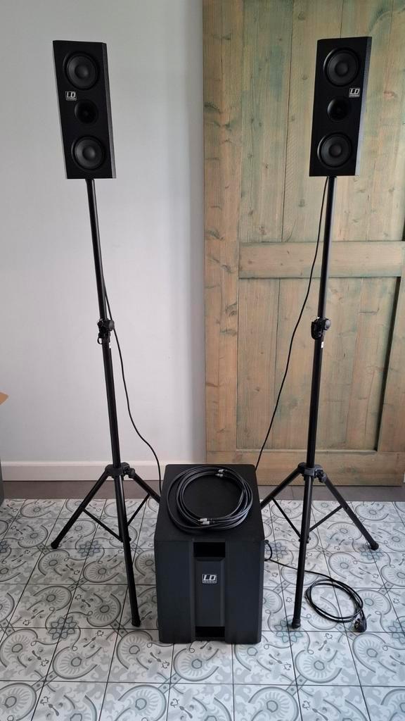 LD Systems Dave 8XS met accessoires, Muziek en Instrumenten, Dj-sets en Draaitafels, Zo goed als nieuw, Overige merken, Ophalen