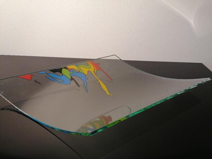 Schaal Design Glas Artihove Corry Ammerlaan Gesigneerd, Antiek en Kunst, Kunst | Designobjecten, Ophalen of Verzenden