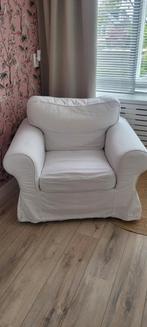 Ikea Ektorp Fauteuil - Witte Hoes (beschadigd), Ophalen, Gebruikt, 75 tot 100 cm, Stof