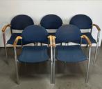 5x nette stoel kantoor kantine, Ophalen, Gebruikt, Blauw, Vijf, Zes of meer stoelen