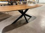 Walnoten tafel Deens ovaal 220x110cm, Ophalen, Ovaal