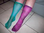 lot nieuwe nylon kleurrijke knie kousjes. 120 paar/doosjes, Kleding | Dames, Leggings, Maillots en Panty's, Ophalen of Verzenden