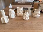 Serax Marie Michielssen Vaasjes - Set van 6, Ophalen, Wit, Aardewerk of Porselein, Zo goed als nieuw