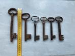 6 oude franse sleutels, Antiek en Kunst, Antiek | Gereedschap en Instrumenten, Ophalen of Verzenden