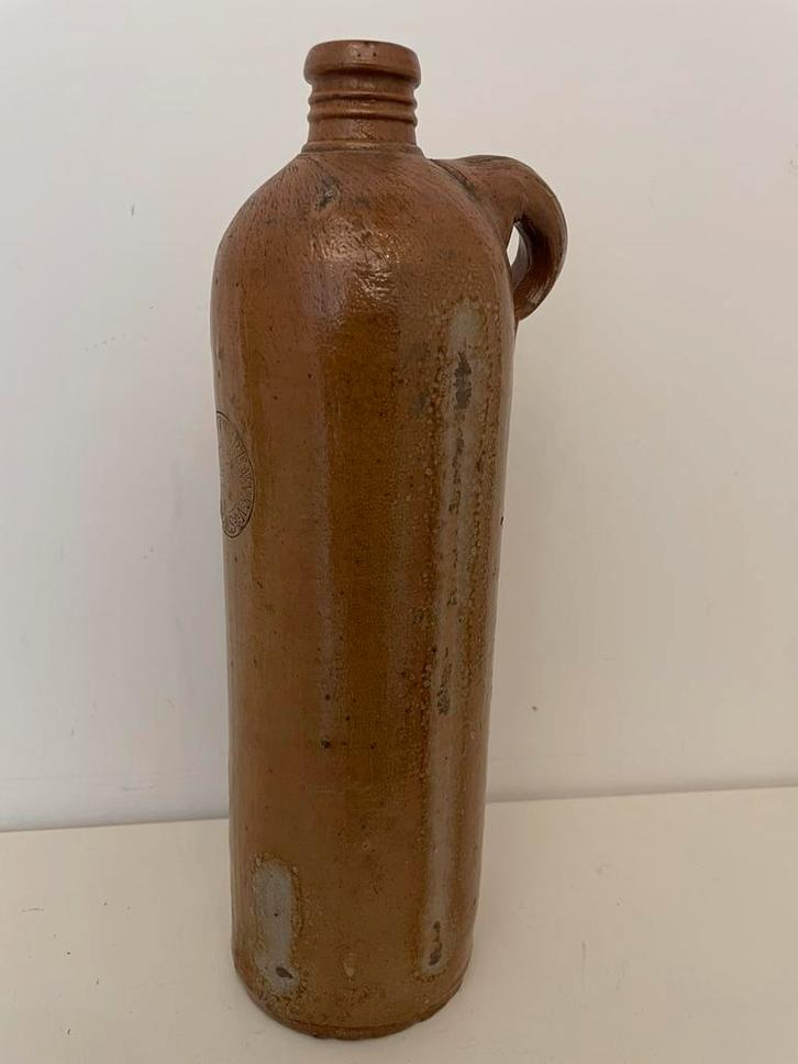KRAENCHEN BRUNNEN EMS | steengoed waterfles | 1850-1895, Antiek en Kunst, Antiek | Keramiek en Aardewerk, Ophalen of Verzenden