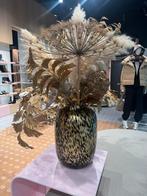 Fantastisch gouden boeket in leopard vaas, Ophalen, Zo goed als nieuw