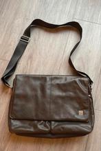 KNOMO Kobe Leer 16 Inch Laptop tas, Computers en Software, Laptoptassen, Ophalen of Verzenden, 16 inch, Zo goed als nieuw